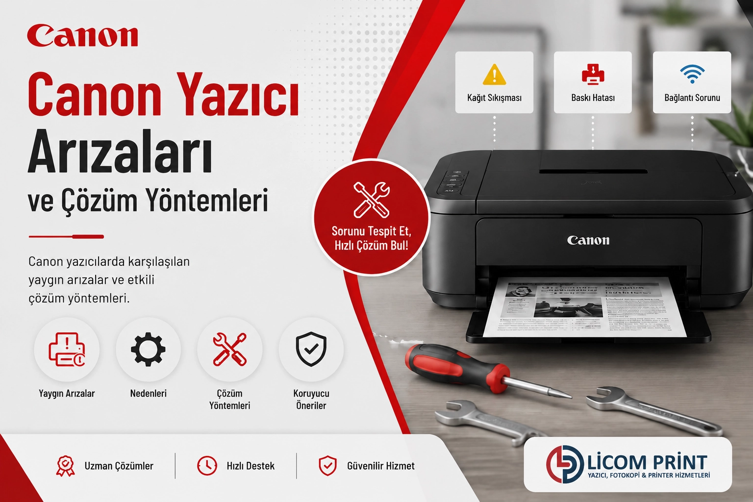 Canon Yazıcı Arızaları ve Çözüm Yöntemleri